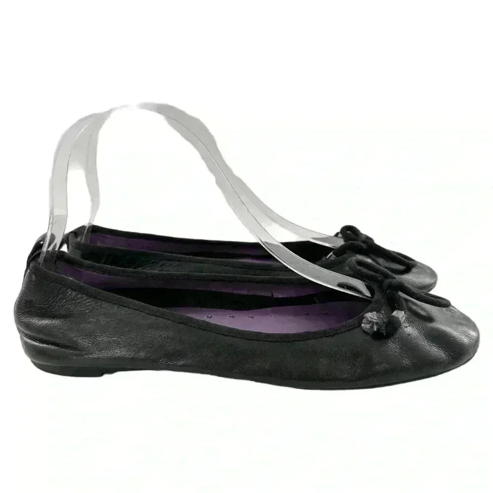 Gap womens flats size 7 black leather balletcore